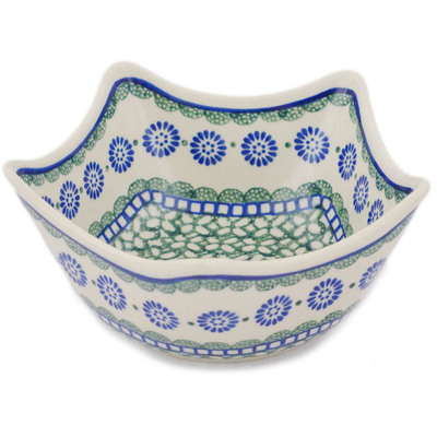 Polish Pottery Star Shaped Bowl 7&quot; Maia