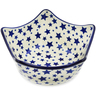 Polish Pottery Star Shaped Bowl 7&quot; Starlight