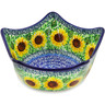 Polish Pottery Star Shaped Bowl 7&quot; Summer Sunnies UNIKAT