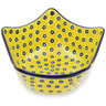 Polish Pottery Star Shaped Bowl 7&quot; Sunshine