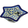 Polish Pottery Star Shaped Bowl 8&quot; Boo Boo Kitty Paws