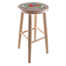Polish Pottery Stool 24&quot; Butterfly Paradise UNIKAT