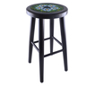 Polish Pottery Stool 24&quot; Midnight Glow UNIKAT
