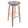 Polish Pottery Stool 24&quot; Texas UNIKAT