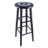 Polish Pottery Stool 32&quot; Peacock Leaves UNIKAT