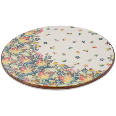 Polish Pottery Stool Insert 0&quot; Autumn Wind UNIKAT