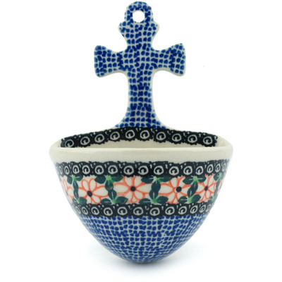 Polish Pottery Stoup 5&quot; French Country