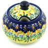 Polish Pottery Sugar Bowl 10 oz Bright Eyes UNIKAT