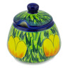 Polish Pottery Sugar Bowl 11 oz Buttercup Bliss UNIKAT