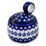 Polish Pottery Sugar Bowl 11 oz Flowering Peacock