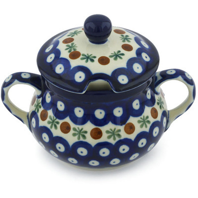 Polish Pottery Sugar Bowl 11 oz Mosquito