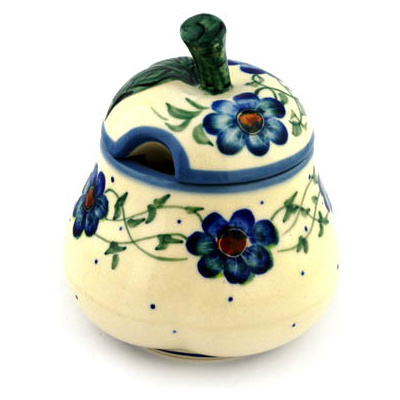 Polish Pottery Sugar Bowl 11 oz UNIKAT