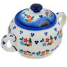 Polish Pottery Sugar Bowl 12 oz Sweet Clusters UNIKAT