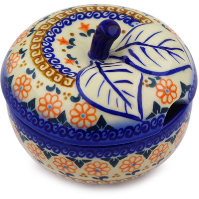 Polish Pottery Sugar Bowl 15 oz Amarillo