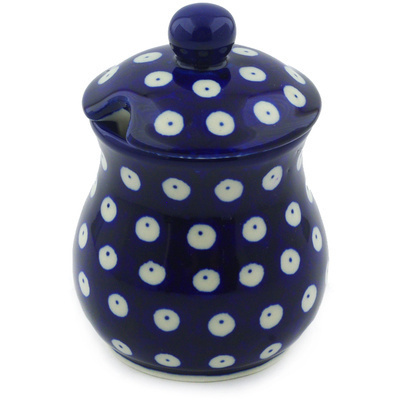 Polish Pottery Sugar Bowl 5 oz Blue Eyes