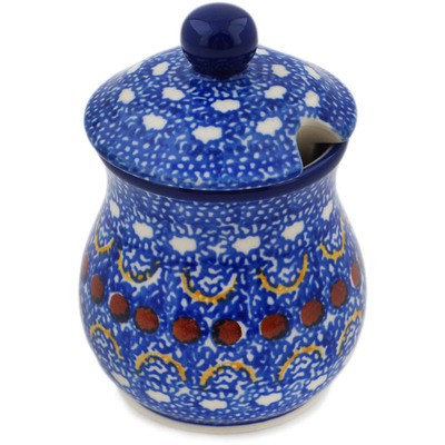 Polish Pottery Sugar Bowl 5 oz Blue Horizons