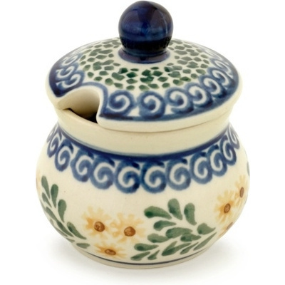 Polish Pottery Sugar Bowl 5 oz Summer Day