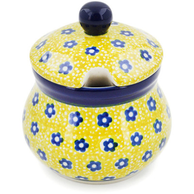 Polish Pottery Sugar Bowl 5 oz Sunshine