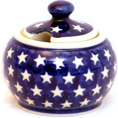 Polish Pottery Sugar Bowl 7 oz America The Beautiful
