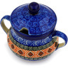 Polish Pottery Sugar Bowl 7 oz Aztec Night