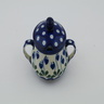 Polish Pottery Sugar Bowl 7 oz Bleeding Heart Peacock