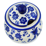 Polish Pottery Sugar Bowl 7 oz Blue Bird Dance