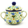 Polish Pottery Sugar Bowl 7 oz Honey Bee
