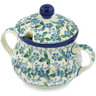 Polish Pottery Sugar Bowl 7 oz Summer Wind
