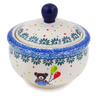 Polish Pottery Sugar Bowl 7 oz Teddy Bear UNIKAT