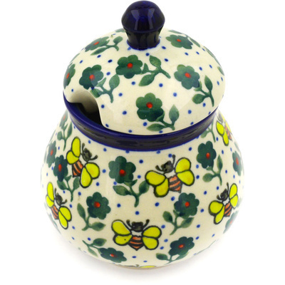 Polish Pottery Sugar Bowl 8 oz