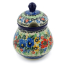 Polish Pottery Sugar Bowl 8 oz Orange Meadow UNIKAT
