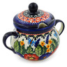 Polish Pottery Sugar Bowl 8 oz Spring Splendor UNIKAT