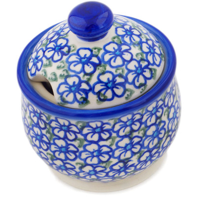 Polish Pottery Sugar Bowl 9 oz Fields Of Glory