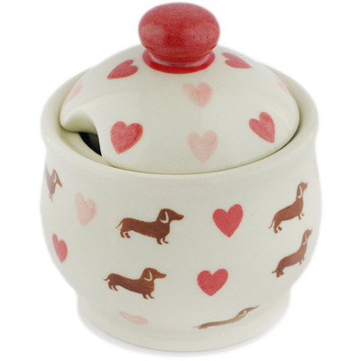 Polish Pottery Sugar Bowl 9 oz