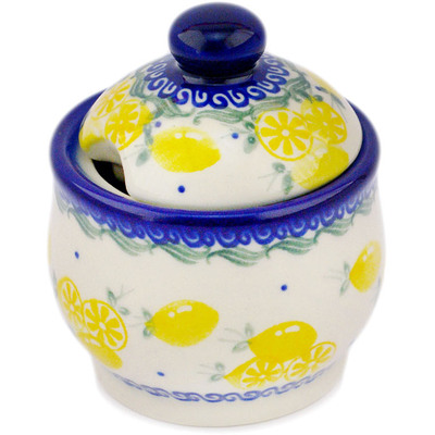 Polish Pottery Sugar Bowl 9 oz