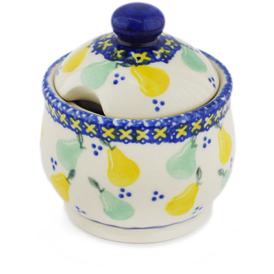 Polish Pottery Sugar Bowl 9 oz