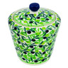Polish Pottery Sugar Bowl 9 oz Olive Grove UNIKAT