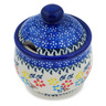Polish Pottery Sugar Bowl 9 oz Spring Flower Ring
