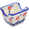 Polish Pottery Sugar Packet Holder 3&quot; Blue Eye Spring
