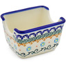 Polish Pottery Sugar Packet Holder 3&quot; Sunflower Dance