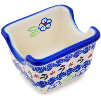 Polish Pottery Sugar Packet Holder 3&quot; Sweet Day