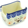 Polish Pottery Sugar Packet Holder 3&quot; Texas State