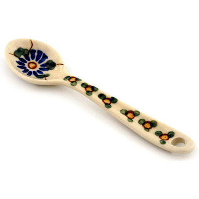 Polish Pottery Sugar Spoon Aster Trellis