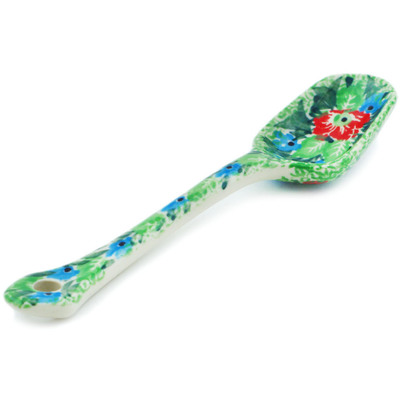 Polish Pottery Sugar Spoon Autumn Chalet UNIKAT