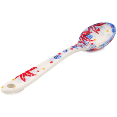 Polish Pottery Sugar Spoon Autumn Perfection UNIKAT