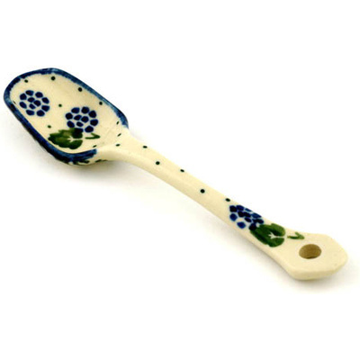 Polish Pottery Sugar Spoon Blackberry Vines