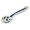 Polish Pottery Sugar Spoon Bleeding Heart Peacock