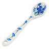 Polish Pottery Sugar Spoon Blue Blossom
