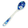 Polish Pottery Sugar Spoon Blue Wildflower Meadow UNIKAT