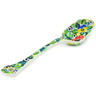 Polish Pottery Sugar Spoon Breathtaking UNIKAT